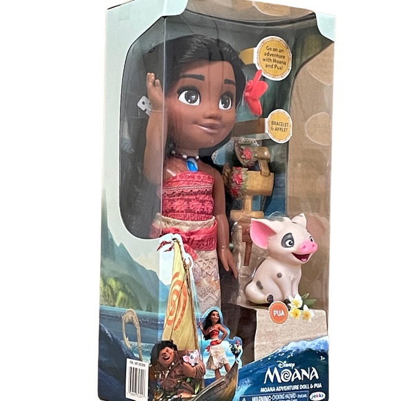 Disney Moana My Singing Friend 14" Moana Doll & Heihei Toy New with Box - Picture 5 of 6
